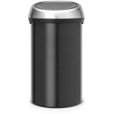 60l mattschwarzer Küchenmülleimer - 402548 - brabantia