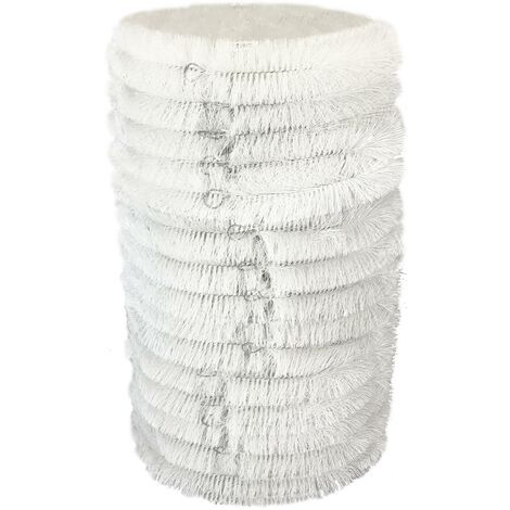 60m White Gutter Brush Leaf & Moss Guard