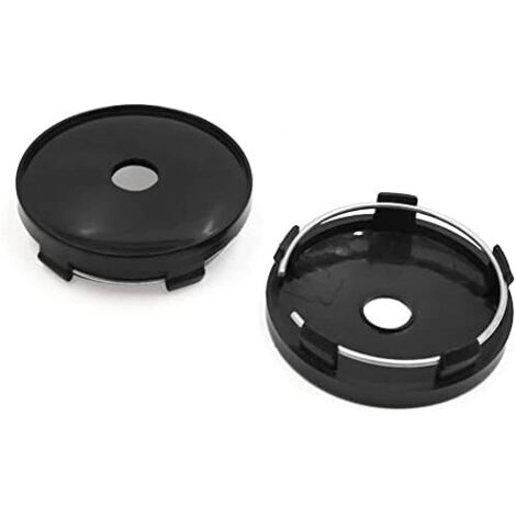 60mm Dia 5 Cosses Pneu Roue Centre Hub Caps Couverture Noir pour Voiture Véhicule