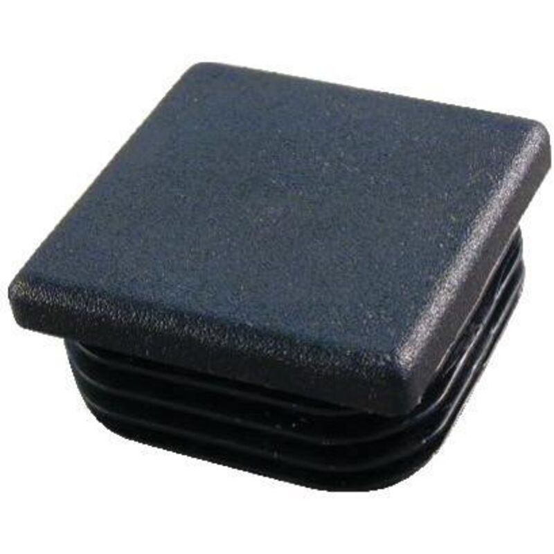 Fortaps Kunststoff-Endstück Schwarz 60 mm für quadratische Rohre