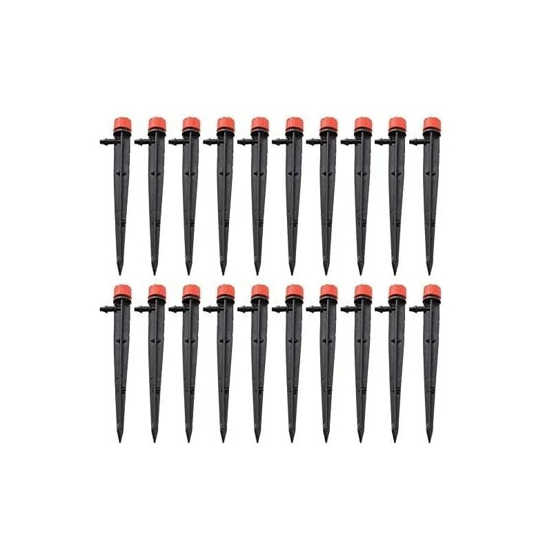 60pcs Irrigation Drippers Adjustable Micro Drip Irrigation 8 Water Outlet Garden Sprinkler Dripper Watering Tool