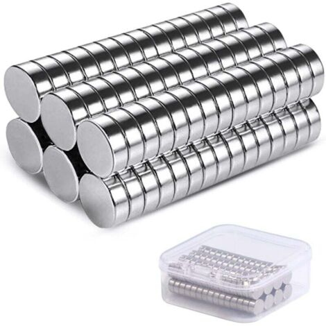 60PCS Petits Aimants de Frigo,6mm x 3mm, Mini, Puissant Punaise Métalliques pour Réfrigérateur,Images,Bricolage,Carte,Tableau Blanc,Calendrier