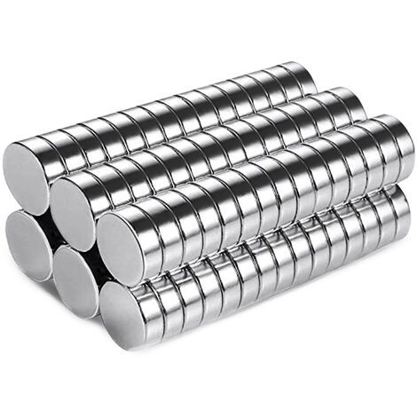 60pcs Small Furniture Magnets 10mm x 4mm Neodymium Magnet Small Mini Strong Magnet Push Pin for Fridge Chalkboard Pictures DIY Card Chalkboard Calendar