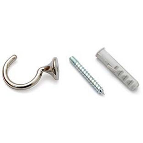 60PZ GANCI RACCOGLITENDA A FILO MICRO CROMO - mm.29