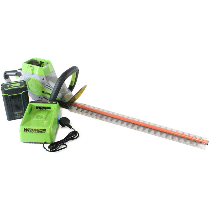 Warrior Eco Power Equipment - 60v Warrior Hedge Trimmer with Battery and Charger