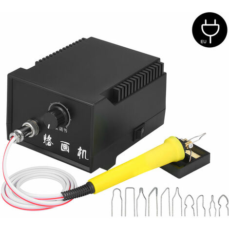 60W 220V Woodburner Wood Burner Tool Kit Reglable 0 Degre-800 Degre Pyrogravure A Bois Stylo Machine Set Fer A Souder Electrique，Avec 1 Stylo, 10 Pointes De Stylo Fil, 1 Porte-Stylo - Avec 1 Stylo, 10