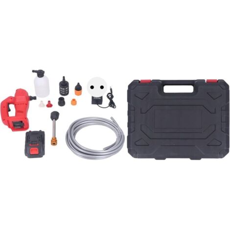 60W 350PSI Nettoyeur Haute Pression Portable: Nettoyeur Électrique sans Fil à Pression , Lavage Haute Pression Batterie pour Le Nettoyage de la Voiture et du Jardin