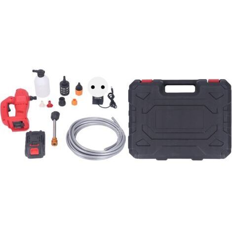 60W 350PSI Nettoyeur Haute Pression Portable: Nettoyeur Électrique sans Fil à Pression , Lavage Haute Pression Batterie pour Le Nettoyage de la Voiture et du Jardin