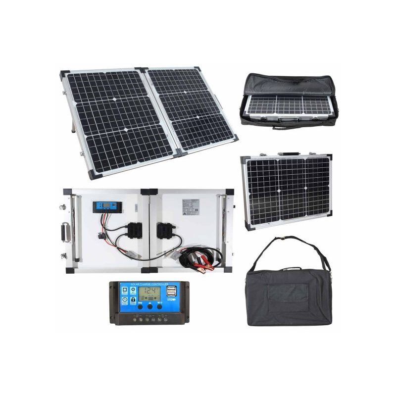 100W Black Kit Gardens Lowenergie Flexible Solar Panel PV Photo-voltaic Ideal for Caravans Camping /& Motorhomes Boats