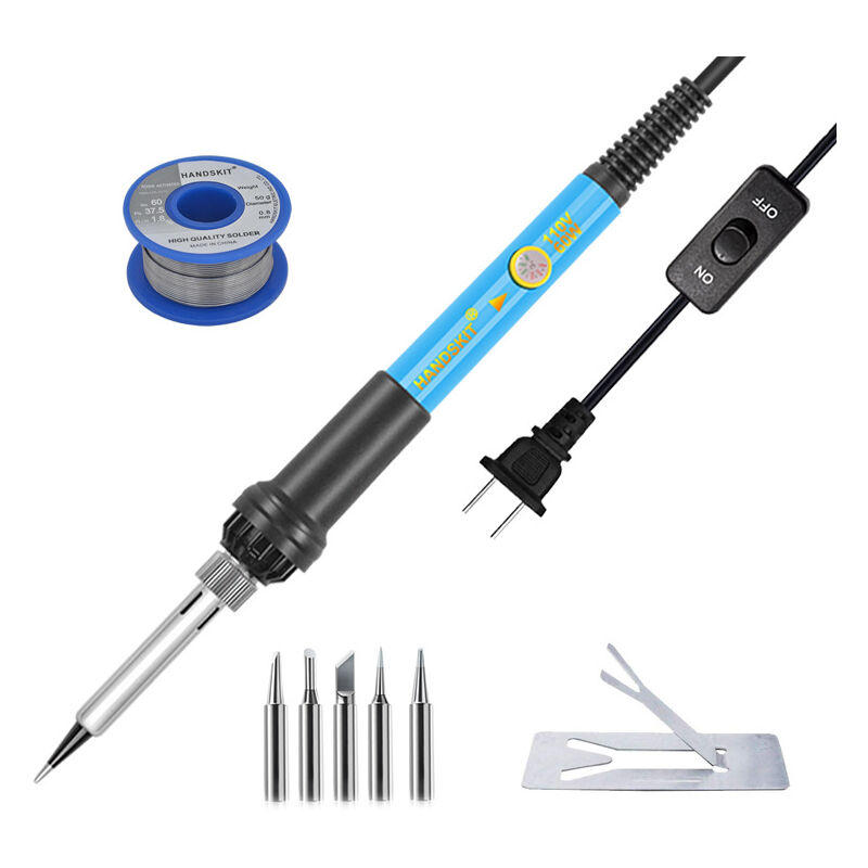 60W Soldering Iron, Professional Precision Soldering Iron Adjustable Temperature Electric Soldering, with lcd Display, Temperature Memory Function,