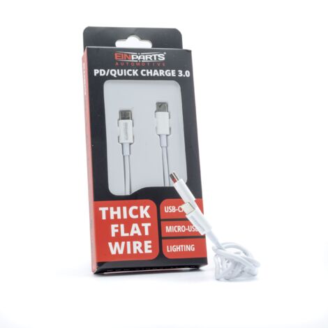 60W USB-C Ladekabel - Quick Charge 3.0