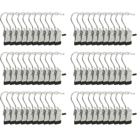 30 pièces cintre antidérapant cintres porte-serviettes Clips cintre pinces  vêtements pinces à doigts cintre polyvalent