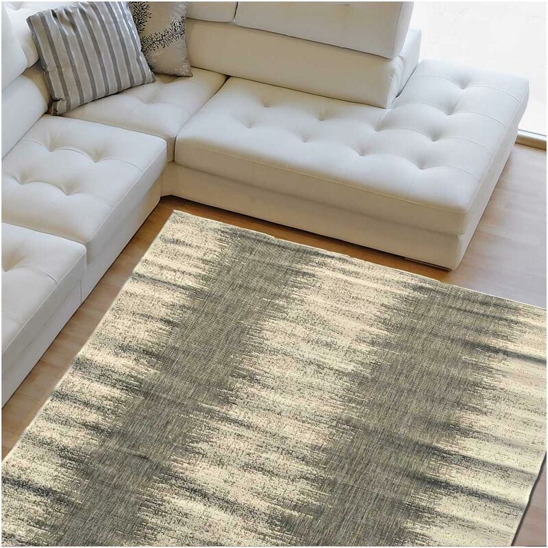 

60x110 cm alfombra rectangular fuera de BC de forma reversible de plata de entrada adecuado para calefacción por suelo radiante - Argent