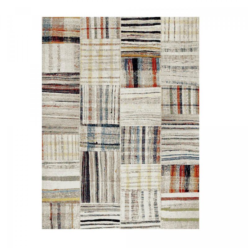 Tapis berbère motifs tribaux 240x340 beige maro