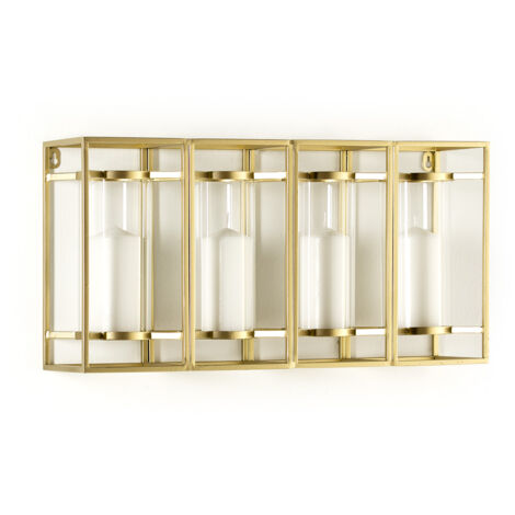 60x15x31 Glass / Glas / Gold Metall Candlestick Promotions / Accessoires und Geschenke für alle Stile, um zu Hause eine Note zu verleihen
