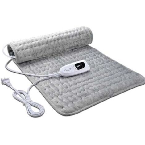 60x30CM Couverture chauffante de physiothérapie, couverture électrique, réglage de la température à plusieurs niveaux, coussin chauffant chaud, couverture drapée super douce en cristal