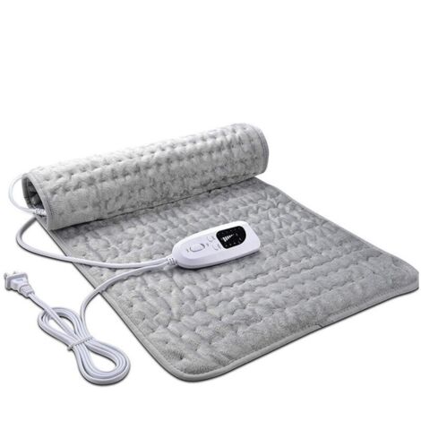 60x30CM Couverture chauffante de physiothérapie. couverture électrique. réglage de la température à plusieurs niveaux. coussin chauffant chaud. couverture drapée super douce en cristal