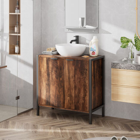 60x30x60cm Double Door U-Shaped Under Sink Cabinet