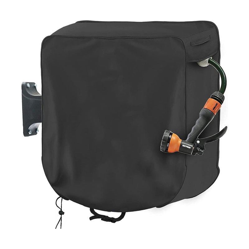 60x45x60cm,Housse de protection pour dévidoir de tuyau d'arrosage à fixation murale, noir