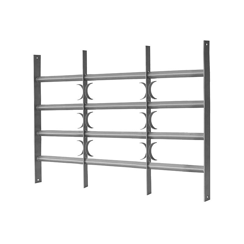 

Barandillas de balcón Ventana Baranda 60x50-65cm Acero inoxidable Plateado Balcón francés Rejilla balustrada Protección antirrobo