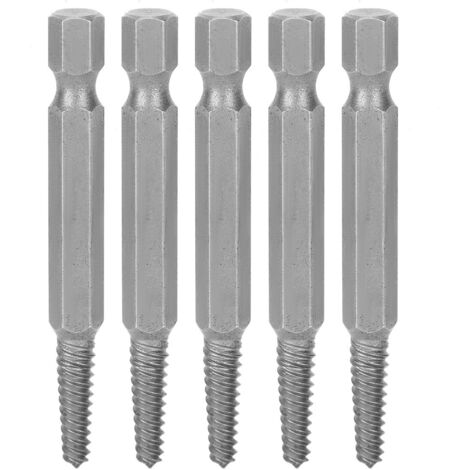 61-mm-Schraubenausdreher, 5 HSS-Bits mit Sechskantgriff für beschädigte Schrauben