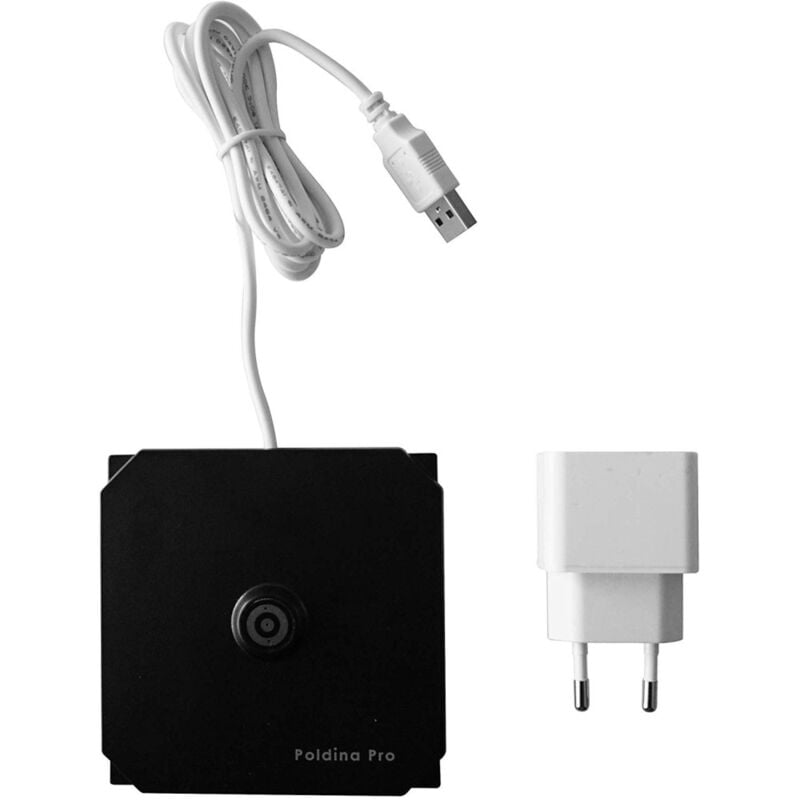 Lampe de table Poldina Pro Mini led en chrome poli, rechargeable et dimmable avec une autonomie allant jusqu'à 12 heures