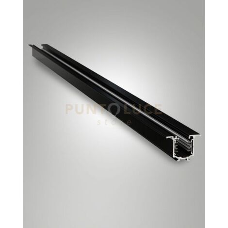 6121-06-100 BINARIO NERO INCASSO 3 FASI+DALI L.100CM