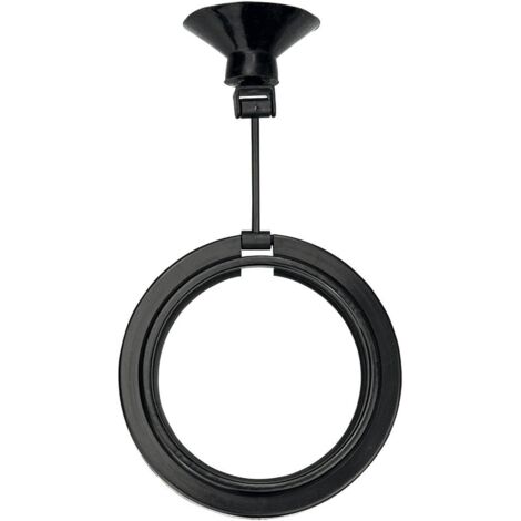61303 Stazione di alimentazione rotonda nera Diametro 7,5 cm