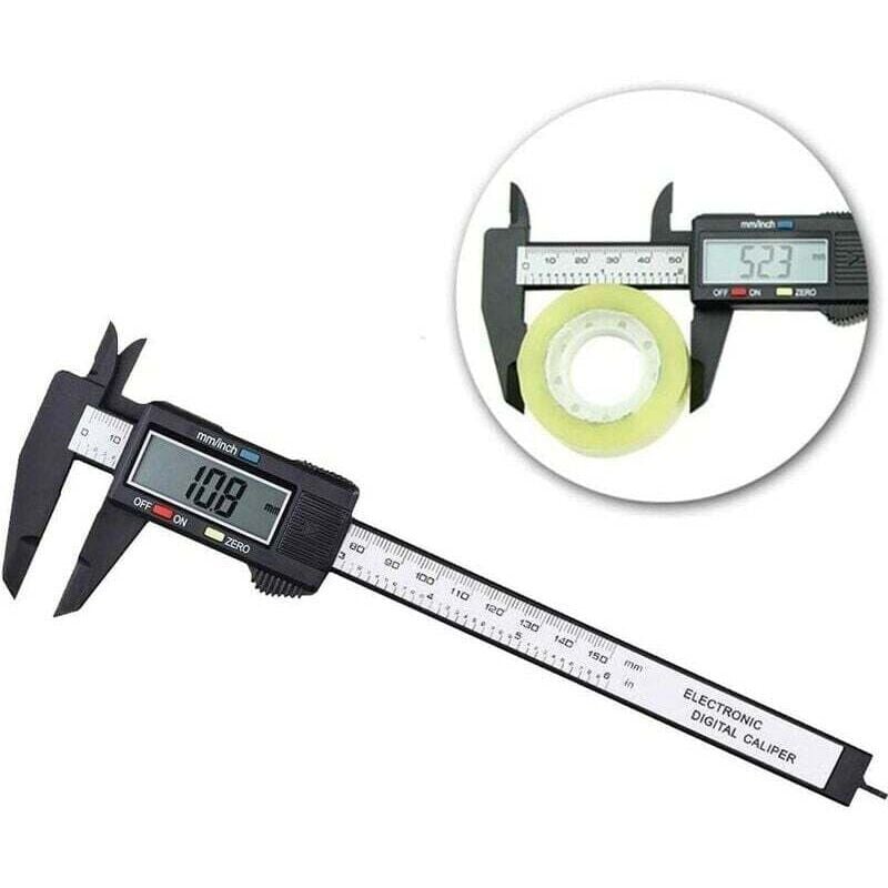 Image of 6/150mm LCD Digital Messschieber Elektronischer Messschieber Mikrometer Messwerkzeug