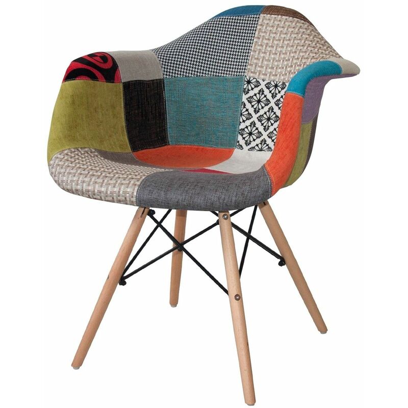 Fauteuil Tower Wood Patchwork