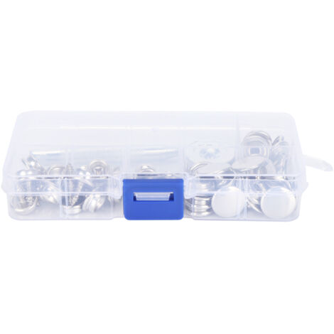 62 Pièces Boutons Rivets Vis Autotaraudeuse en Acier Inoxydable avec Outil de Montage 10mm