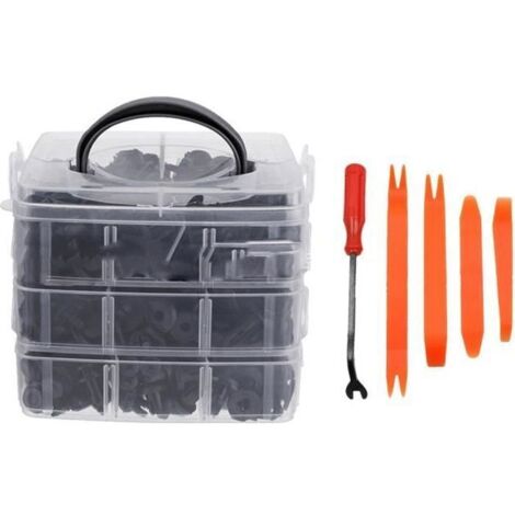 620pcs Rivet Clips Plastique, Rivet Plastique Fixation de Protection, Clips Voiture Universel pour Auto Voitures Panneaux de Portes