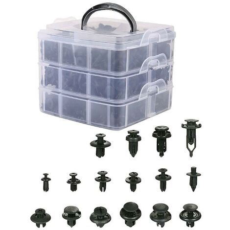 625 Stück Auto-Halteklammern, Auto-Befestigungselemente, Karosserie-Sets, Push-Trim-Clips, Pin-Nieten, Stoßstangen-Set