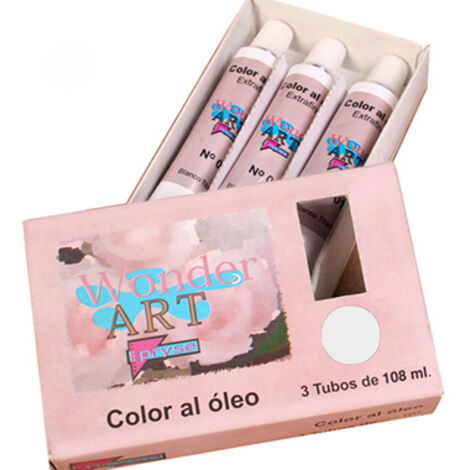 6251002 pintura al óleo 108 ml Tubo Plata, Titan, Blanco