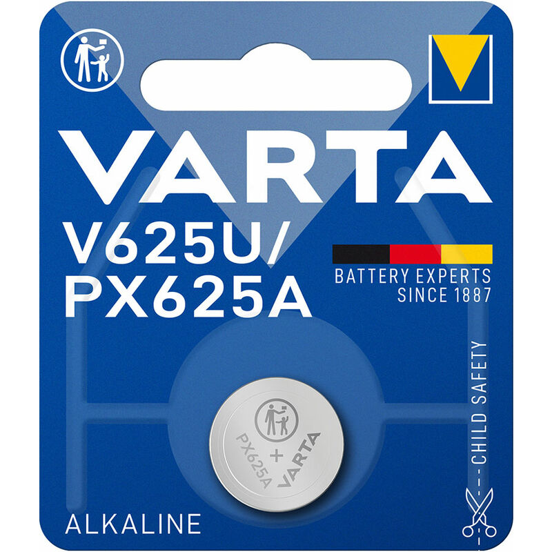 

VARTA Micro pila boto varta alkalina v625u 1,5v (blister 1 unid) ø16,0x6,2mm