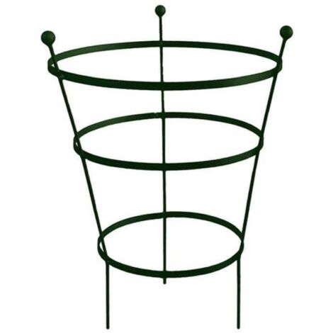 62cm Tall Peony Cage Plant Support - Raw Steel - Single