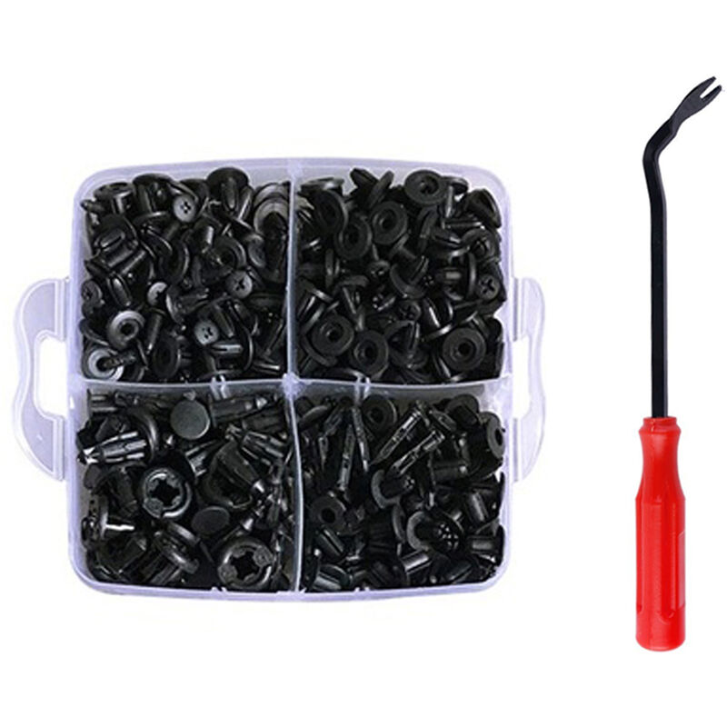 

630pcs / Set de vagones Cuerpo contacto del empuje remaches auto de choque Reparacion Kits de Sujecion clip clips de expansion, 2 #