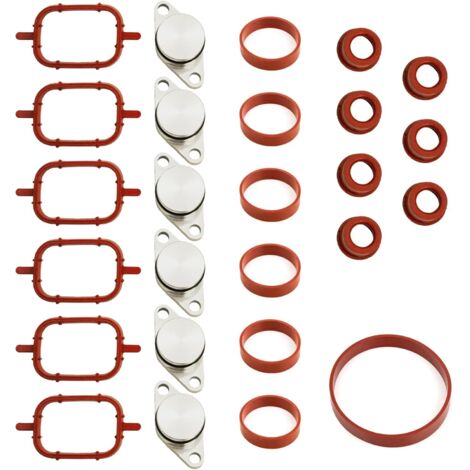 6×33mmKit Suppression Clapets Admission M57/M57TU Joint Bouchon Collecteur 11612245439 pour E87 E46 E90 E91 E92 E93 E39 E60 E83 E53