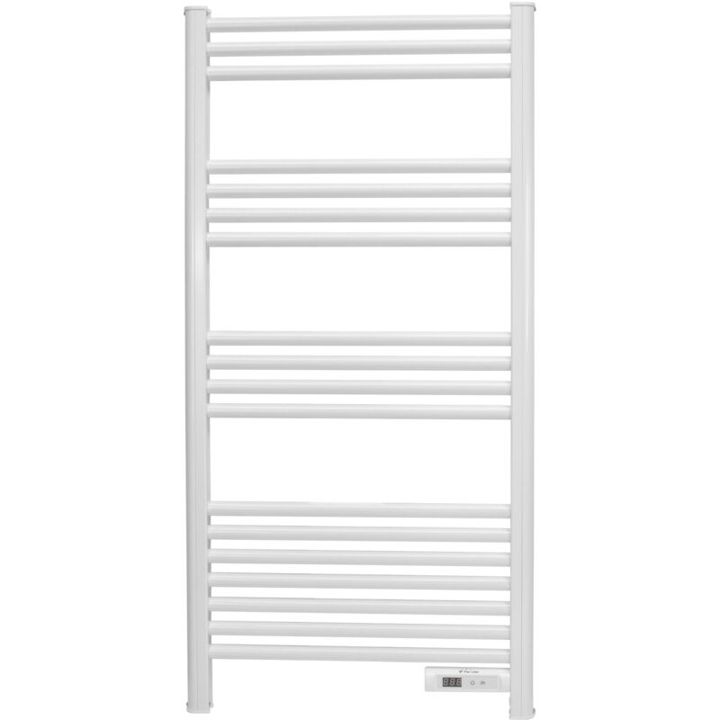 Purline – Sèche-serviette électrique 500W – Aluminium IP24 – Minuterie 2h – Affichage LED – Protection contre la surchauffe – Installation murale