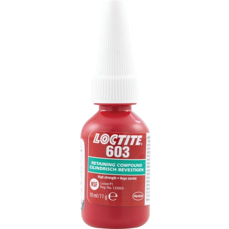 Retainer, High Strength, 10ml - Green - Loctite