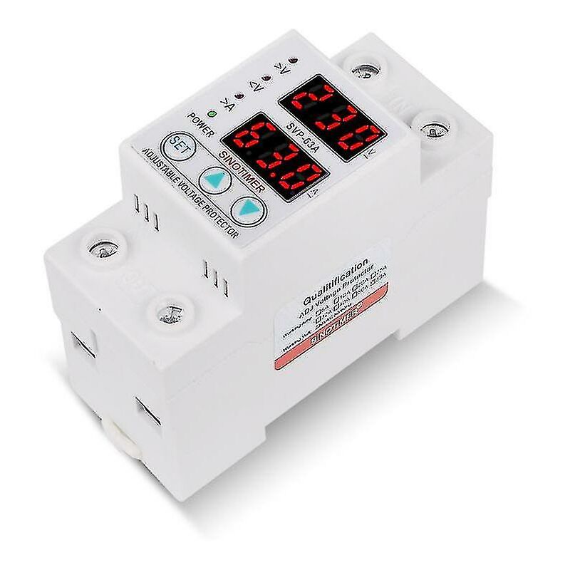 63a 230v Over Under Voltage Protective Device Protector Current Limit Voltmeter--