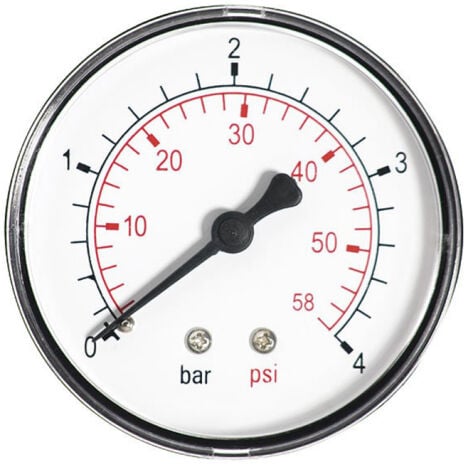 63mm 1.6bar manomètre air huile ou eau 1/4" t manomètre d'entrée arrière