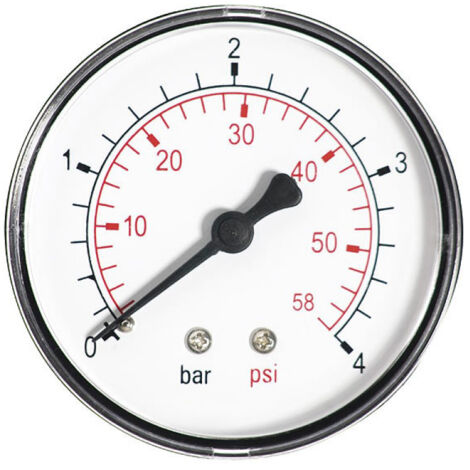 63mm 2.5bar manomètre air huile ou eau 1/4" t manomètre d'entrée arrière