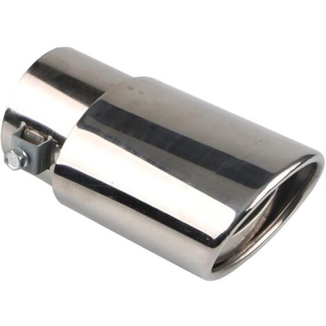 63mm Extrémités de Tuyau d'échappement Universel Embouts Silencieux D'éChappement Acier Inoxydable Voiture Silencieux Queue Unique Sortie Droit Argent