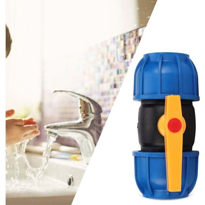 Image of 63mm PE pipe connection valve fittings,&hellip;
