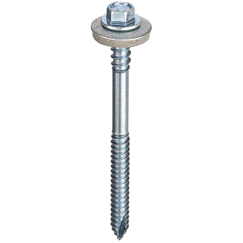 Unifix Hex Head Hi Thread Composite Panel Self Drill Screw - Box of 100 in Silver