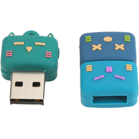 64 GB USB 2.0-Stick im Cartoon-Design, hohe Geschwindigkeit, Plug & Play, kompatibel mit PC und Laptop, robustes PVC-Gehäuse, Modell V005-03