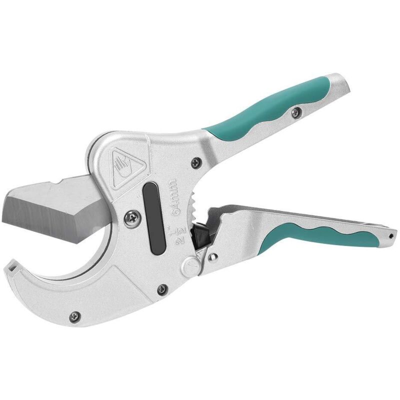 Image of 64 mm Kunststoff-Rohrschneider mit Ratsche – Hochleistungs-Schneidwerkzeug