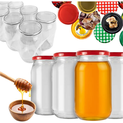 Bocaux En Verre Avec Couvercle 815 Ml - Pots à Confiture Ou Conservation Alimentaire Neufs