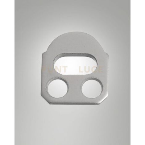 6407-50-001 TAPPO PIATTO ALLUMINIO ANODIZZATO NATURALE L.16MM CON FORO